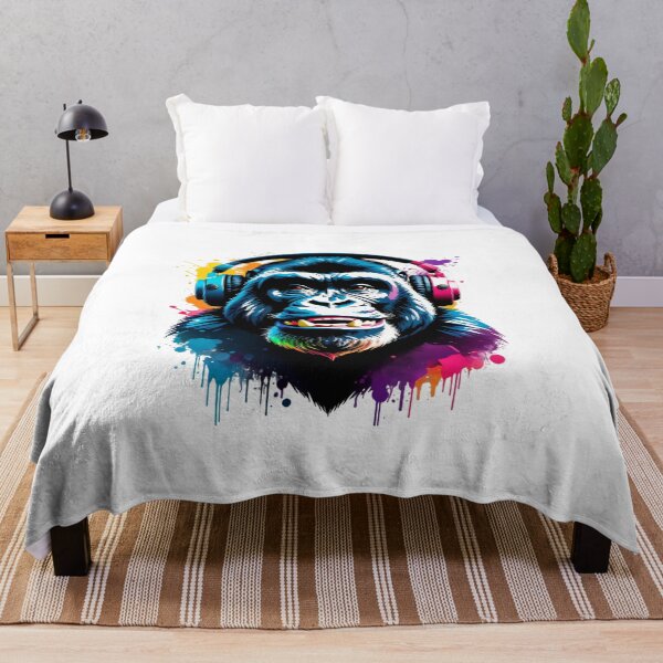 Item preview, Smile Gorilla Colorful in headphones designed and sold by KAMIstyles.
