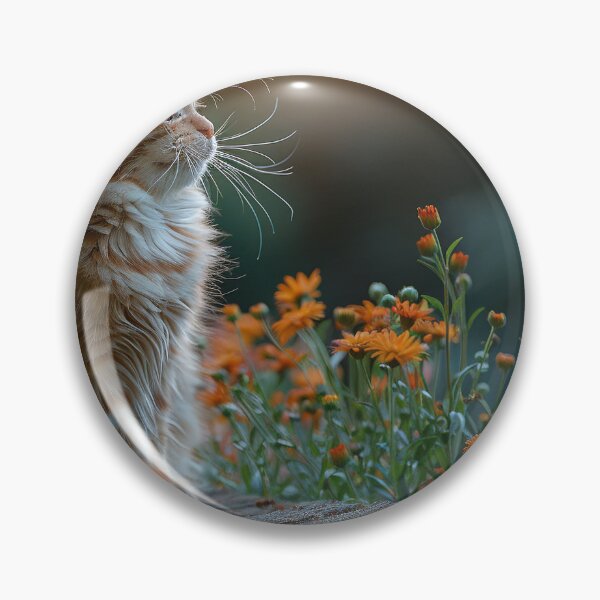 Item preview, A Captivating Emerald Cat Amongst Blossoms: A Moment of Radiant Tranquility designed and sold by Shirtastically.