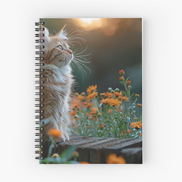 Item preview, A Captivating Emerald Cat Amongst Blossoms: A Moment of Radiant Tranquility designed and sold by Shirtastically.