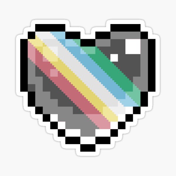 Item preview, Disability Pride Flag Celeste Heart designed and sold by mecha-cat.