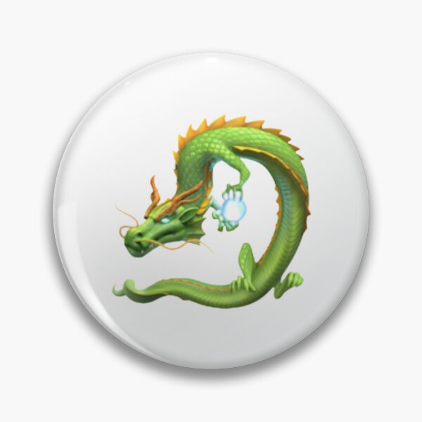 Item preview, Green Dragon Emoji Sticker designed and sold by MollyElynDesign.