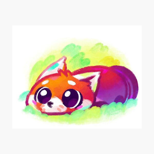Bytesized Red Panda Loaf Photographic Print