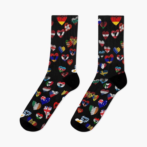 Item preview, Eurovision Flags Hearts designed and sold by kate11k.