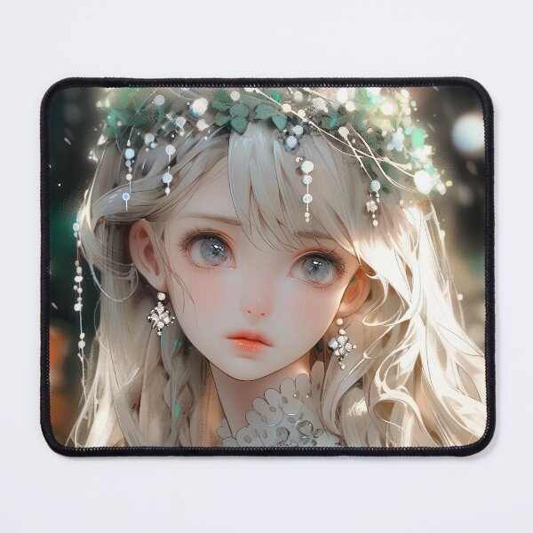 Item preview, Ethereal Wistful Elf Anime Girl designed and sold by bubblegoth.
