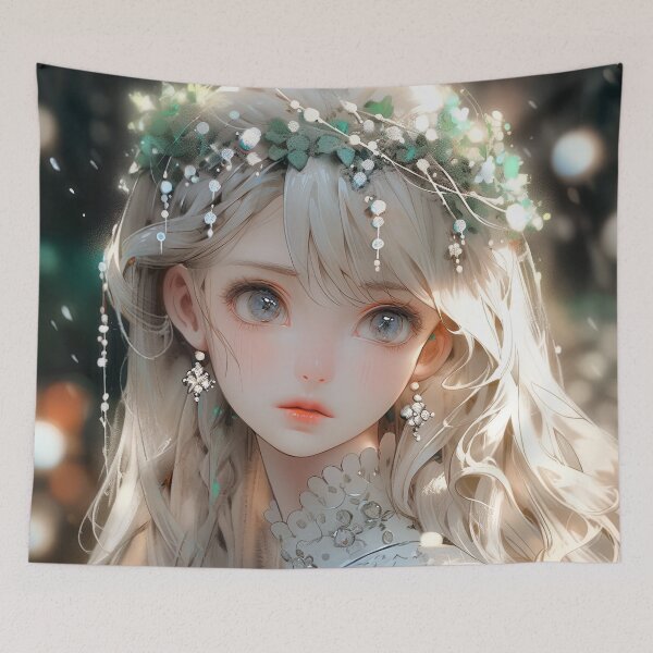 Item preview, Ethereal Wistful Elf Anime Girl designed and sold by bubblegoth.