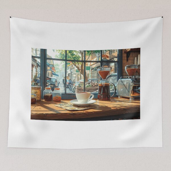 Item preview, A Barista's Artistic Journey at the Trendy Coffee Shop designed and sold by Shirtastically.