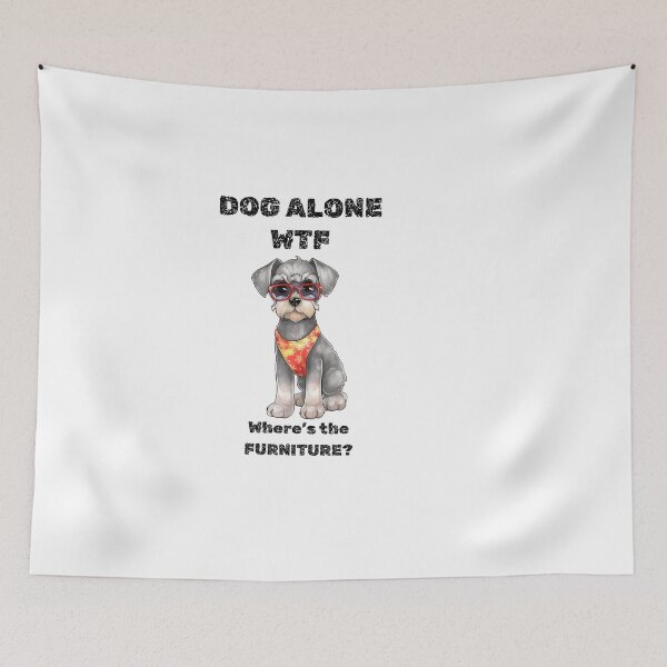 Item preview, Dog chews furniture WTF when alone toy designed and sold by santoshputhran.