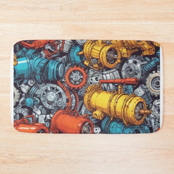 Item preview, Machinery simulation genetic engineering design print designed and sold by Anshu3813.