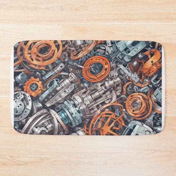 Item preview, Machinery simulation genetic engineering design print designed and sold by Anshu3813.