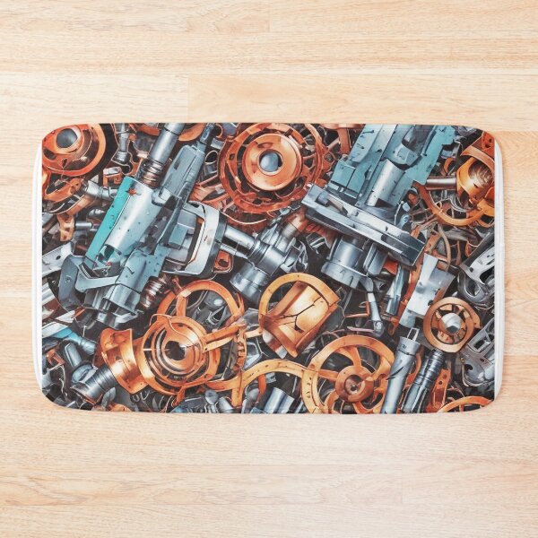 Item preview, Machinery simulation genetic engineering design print designed and sold by Anshu3813.