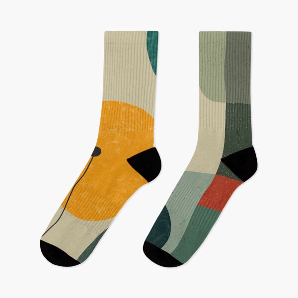 Item preview, Modernist Echoes in Mid-Century Abstraction in green designed and sold by NoaaDesign.