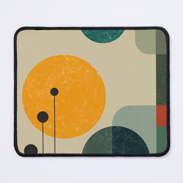 Item preview, Modernist Echoes in Mid-Century Abstraction in green designed and sold by NoaaDesign.