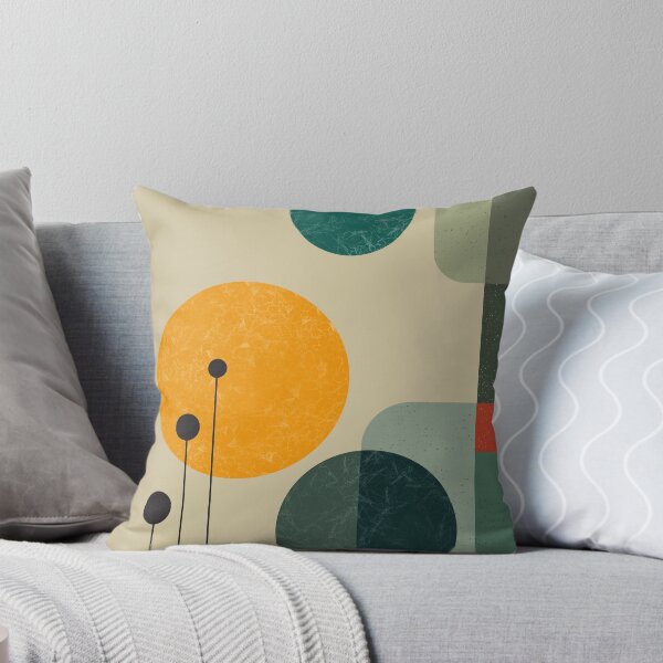 Item preview, Modernist Echoes in Mid-Century Abstraction in green designed and sold by NoaaDesign.