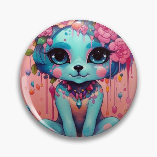 Item preview, Happy flower cat designed and sold by KreaKat.