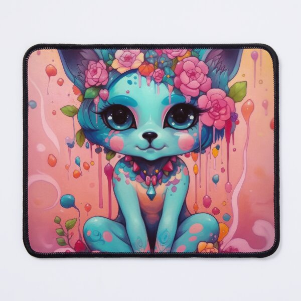 Item preview, Happy flower cat designed and sold by KreaKat.