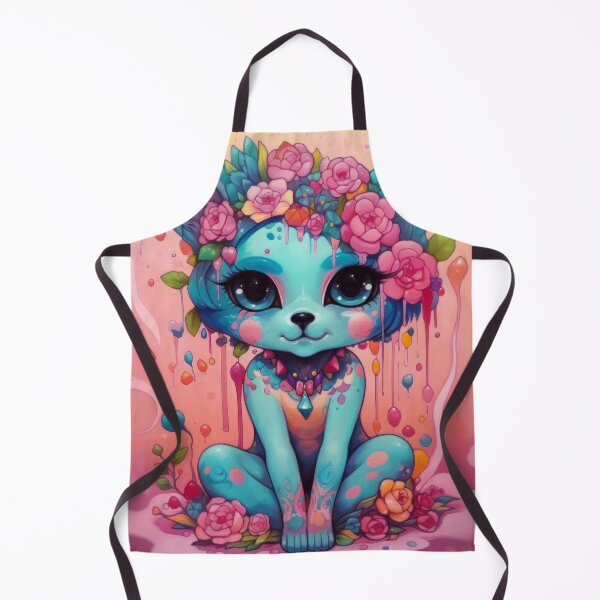 Item preview, Happy flower cat designed and sold by KreaKat.
