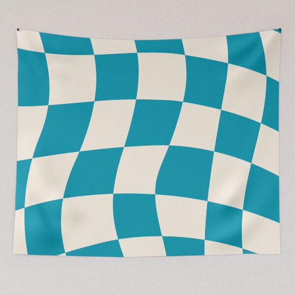 Item preview, Wavy Checker - Checkerboard Vector Design designed and sold by MaizzArts.