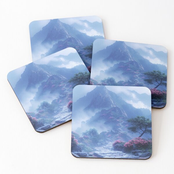 Item preview, Vibrant Hike up a Majestic Cobalt Mountain with Serene Trails designed and sold by Shirtastically.