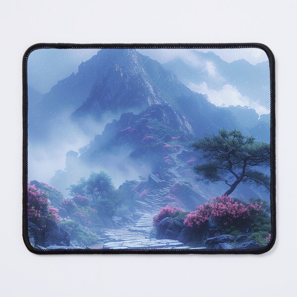Item preview, Vibrant Hike up a Majestic Cobalt Mountain with Serene Trails designed and sold by Shirtastically.