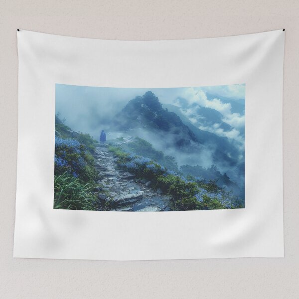 Item preview, Exploring the Enchanting Indigo-Cobalt Mountain Peak designed and sold by Shirtastically.