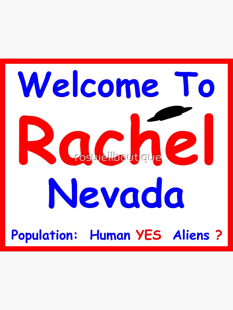 Thumbnail 3 of 3, Sticker, Rachel, NEVADA designed and sold by roswellboutique.
