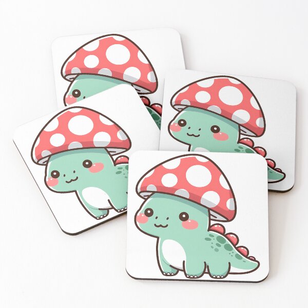 Item preview, Kawaii simple Mushroom Hat Dinosaur Brontosaurus designed and sold by Suukunna.