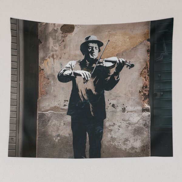 Item preview, Violin Stencil Graffiti designed and sold by Bomax121.
