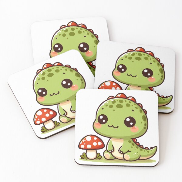Item preview, Kawaii simple Mushroom Hat Dinosaur Brontosaurus designed and sold by Suukunna.