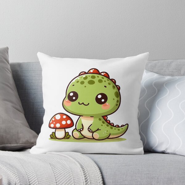 Item preview, Kawaii simple Mushroom Hat Dinosaur Brontosaurus designed and sold by Suukunna.