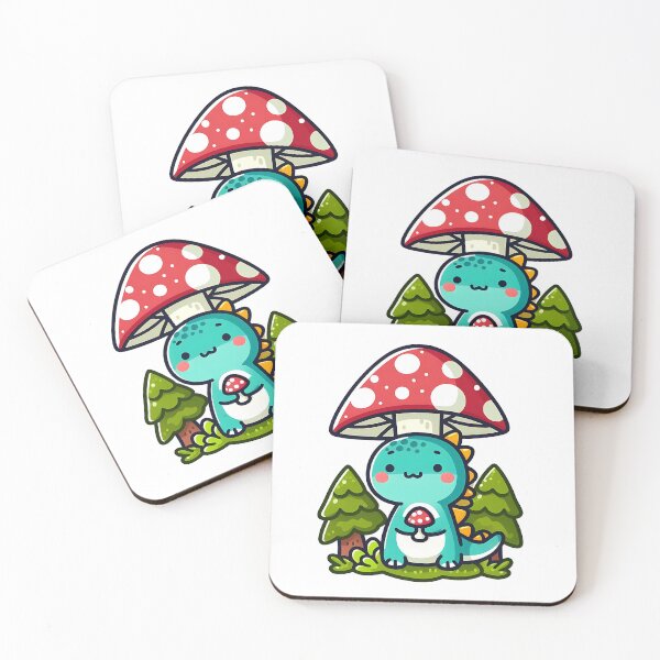 Item preview, Kawaii simple Mushroom Hat Dinosaur Brontosaurus designed and sold by Suukunna.
