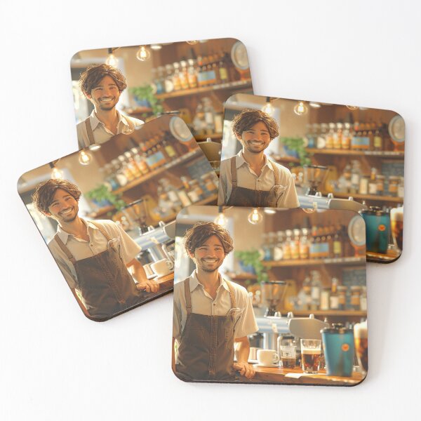 Item preview, Expert Barista Crafts Iced Coffee | Turquoise Mug, Milk Froth, Espresso designed and sold by Shirtastically.