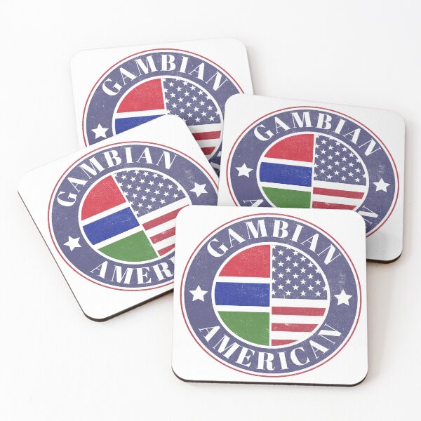 Item preview, Proud Gambian-American Badge - The Gambia Flag designed and sold by chrisrivait.