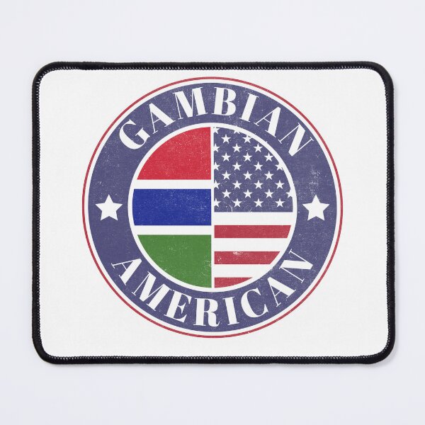 Item preview, Proud Gambian-American Badge - The Gambia Flag designed and sold by chrisrivait.