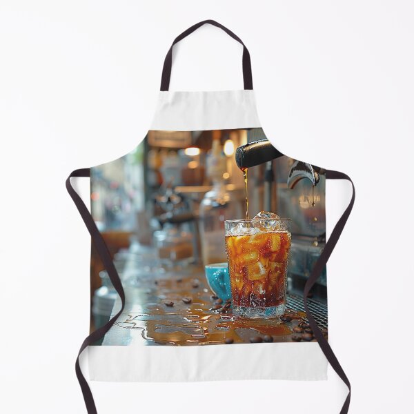 Item preview, Artistic Barista Creating Detailed Iced Coffee Masterpiece | Caffeinated Espresso Brew designed and sold by Shirtastically.