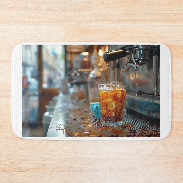 Item preview, Artistic Barista Creating Detailed Iced Coffee Masterpiece | Caffeinated Espresso Brew designed and sold by Shirtastically.