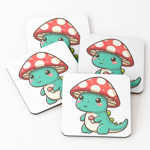 Item preview, Kawaii simple Mushroom Hat Dinosaur Brontosaurus designed and sold by Suukunna.