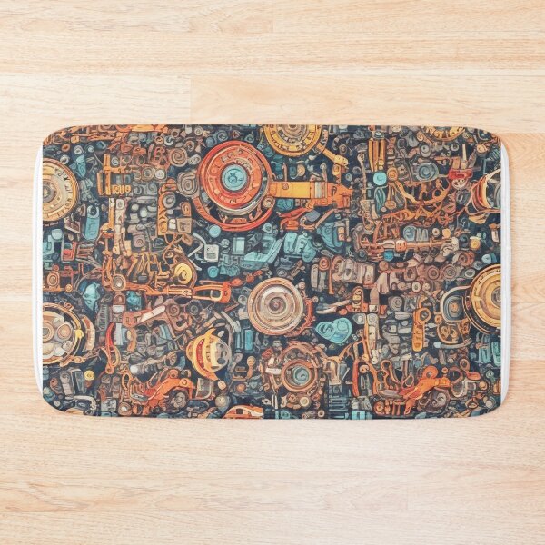 Item preview, Machinery simulation genetic engineering design print designed and sold by Anshu3813.