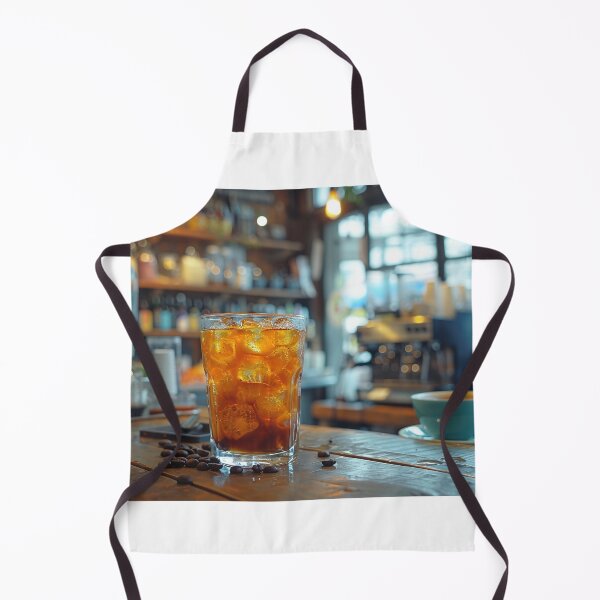 Item preview, Master Barista Creating Intricate Iced Coffee Artwork | Vibrant Espresso Brewing Process designed and sold by Shirtastically.