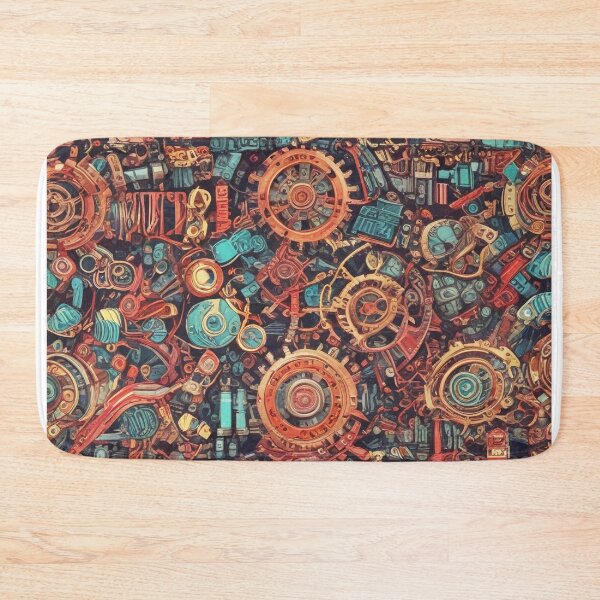 Item preview, Machinery simulation genetic engineering design print designed and sold by Anshu3813.