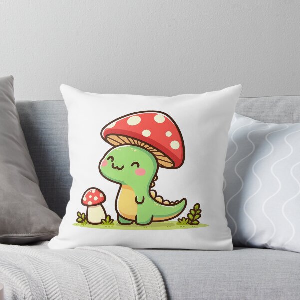Item preview, Kawaii simple Mushroom Hat Dinosaur Brontosaurus designed and sold by Suukunna.