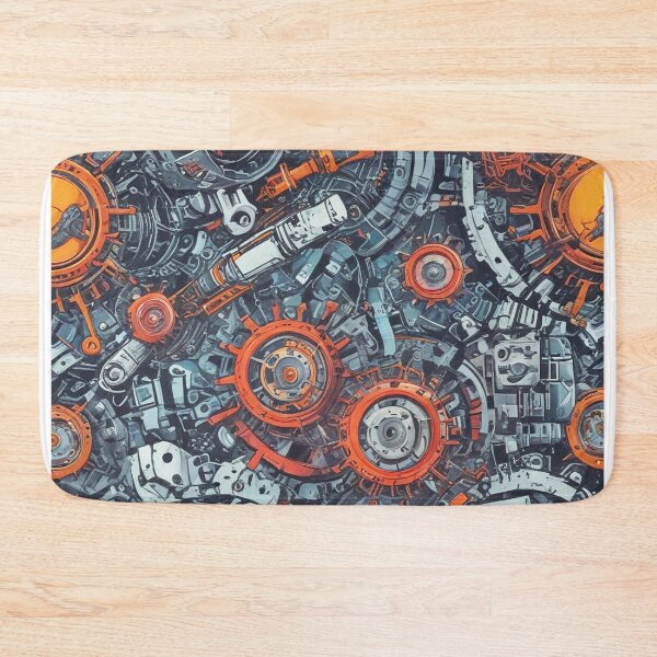 Item preview, Machinery simulation genetic engineering design print designed and sold by Anshu3813.