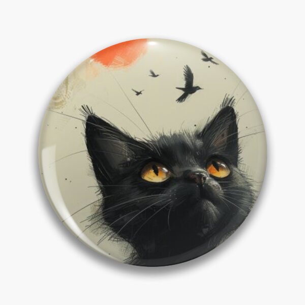 Item preview, Feline Watcher Tee, Birdwatching Buddy Tee, Feathered Fascination Gift  designed and sold by Terry-Salsa.