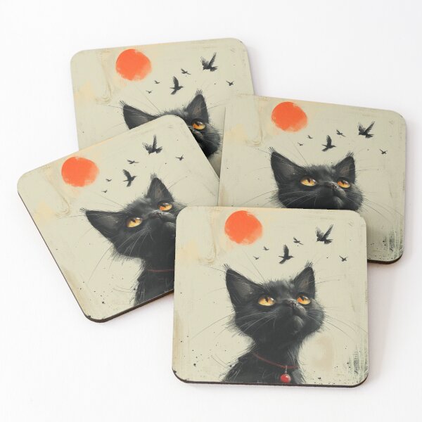 Item preview, Feline Watcher Tee, Birdwatching Buddy Tee, Feathered Fascination Gift  designed and sold by Terry-Salsa.