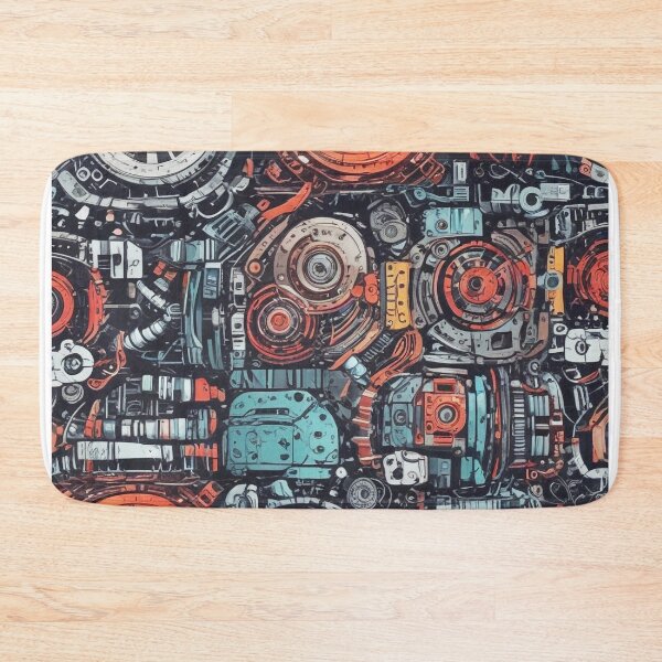 Item preview, Machinery simulation genetic engineering design print designed and sold by Anshu3813.
