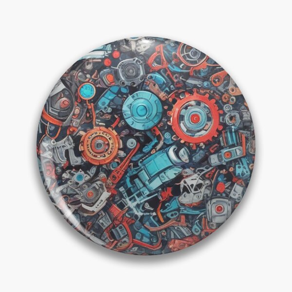 Item preview, Machinery simulation genetic engineering design print designed and sold by Anshu3813.