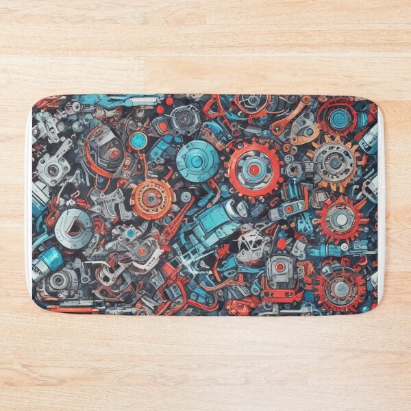 Item preview, Machinery simulation genetic engineering design print designed and sold by Anshu3813.