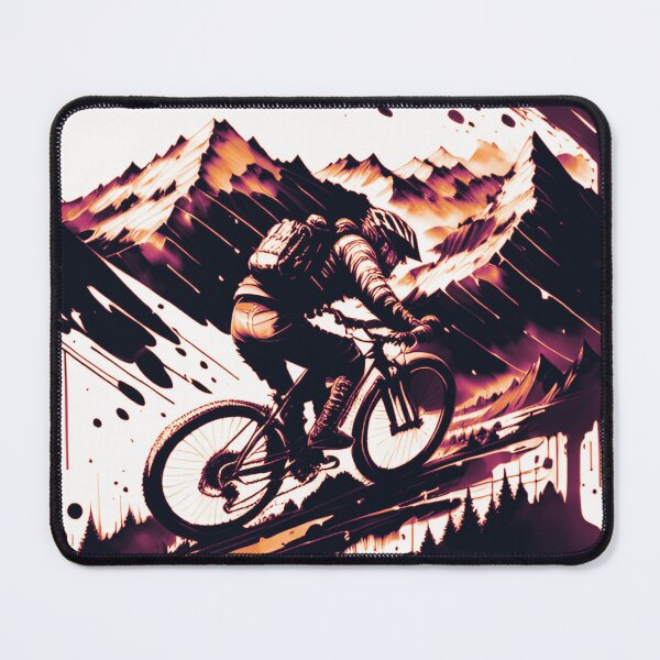 Item preview, Rainy Ride: MTB Racer Shredding Trails designed and sold by GrizzlyCollective.