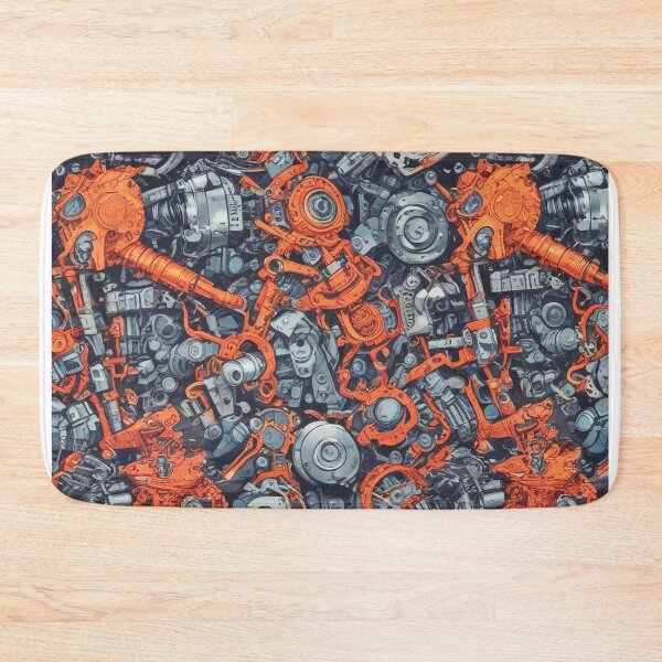 Item preview, Machinery simulation genetic engineering design print designed and sold by Anshu3813.