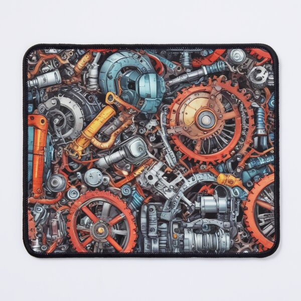 Item preview, Machinery simulation genetic engineering design print designed and sold by Anshu3813.
