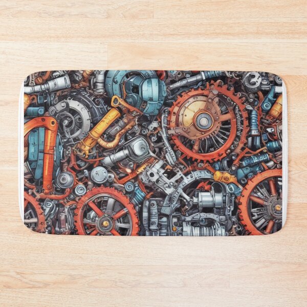 Item preview, Machinery simulation genetic engineering design print designed and sold by Anshu3813.